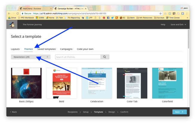 choose theme mailchimp